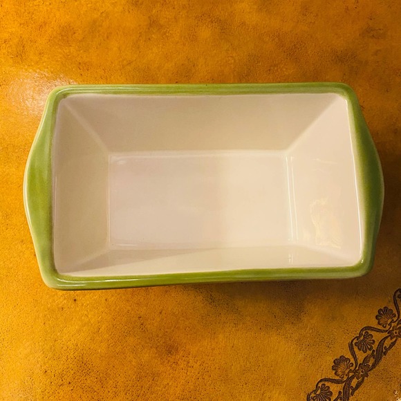 Nantucket Christmas Holiday Ceramic Stoneware Mini Loaf Pan Roads Lead Home NEW - Picture 4 of 4